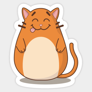 Cattitude - Just Happy Sticker